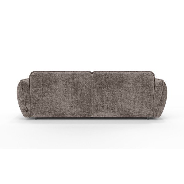 Szarobrązowy narożnik z tkaniny szenilowej (lewostronny/z szezlongiem) Nelia – Ropez-image-4