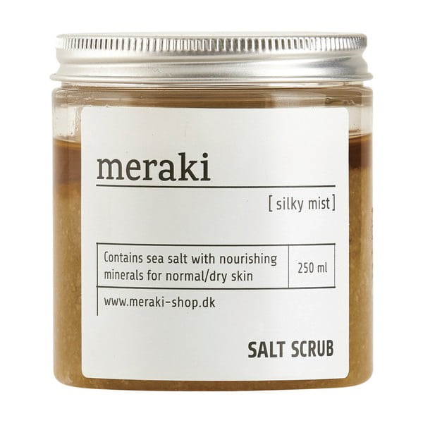 Peeling solny do ciała Meraki Silky mist, 250 ml