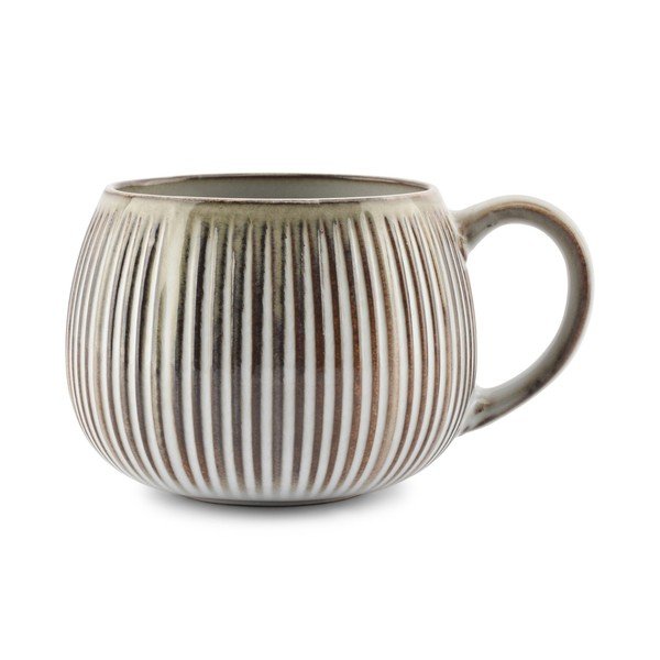 Brązowy/beżowy kamionkowy kubek 400 ml Arto – S|P Collection