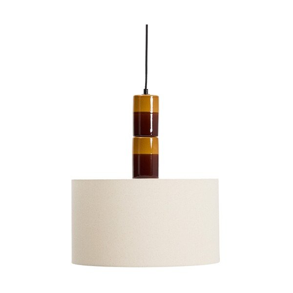 Lampa wisząca z tekstylnym kloszem Mavran – Kave Home