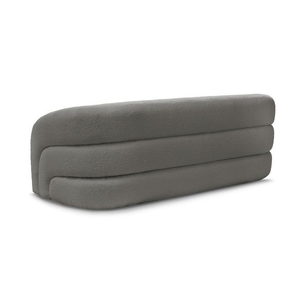 Szara sofa z materiału bouclé 193 cm Elina – Bobochic Paris-image-4