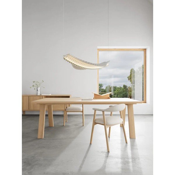 Fornirowany rozkładany stół 100x220 cm Lamberth – Actona-image-1