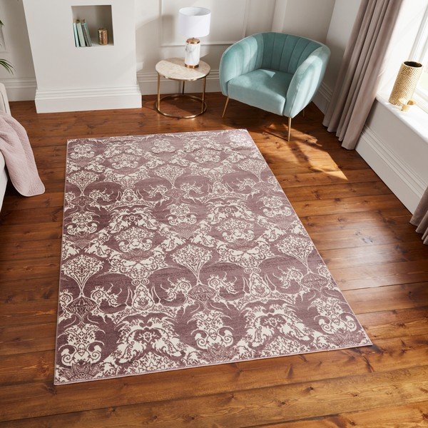 Wrzosowy dywan 200x285 cm Imperial Wine – Think Rugs-image-3