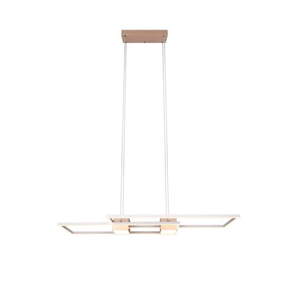 Biało-brązowa lampa wisząca LED ze zdalnym sterowaniem i ściemniaczem Albany – Trio-image-2