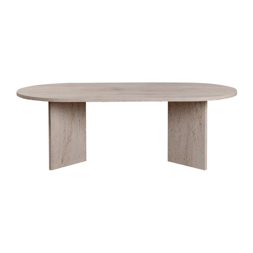 Beżowy stolik z półmatowym wykończeniem 60x119 cm Sable – Kalune Design (zdjęcie 2)