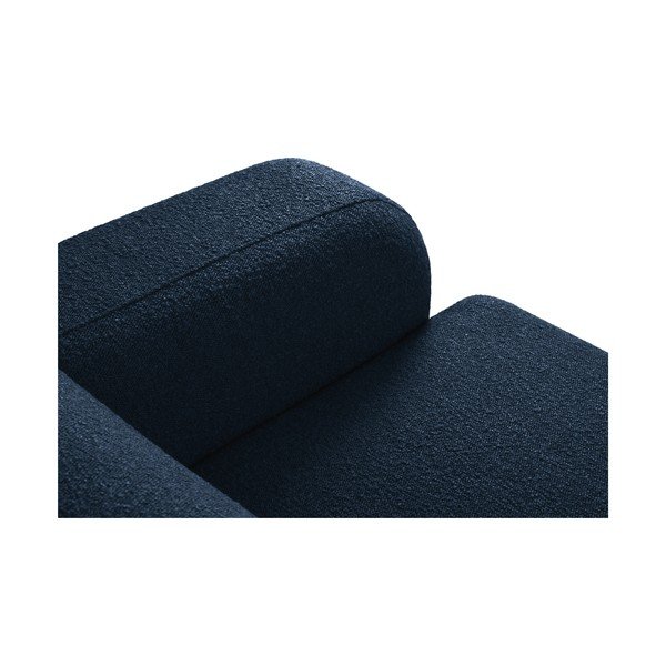 Ciemnoniebieski narożnik z materiału bouclé (lewostronny) Molino – Micadoni Home-image-4