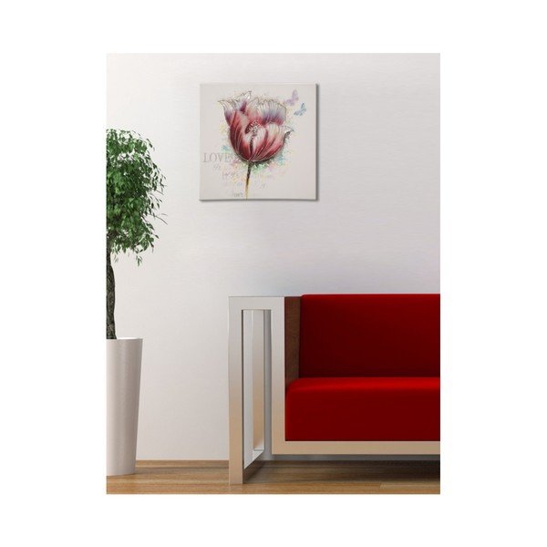 Obraz ręcznie malowany Mauro Ferretti Tulip, 80x80 cm-image-1