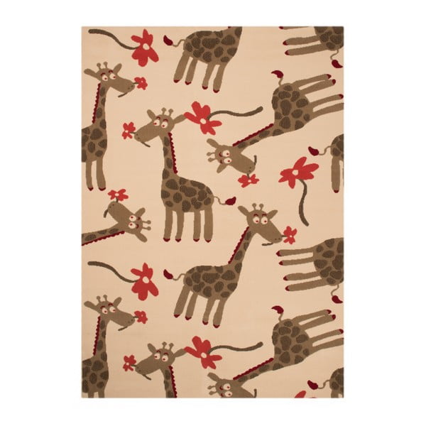 Brązowy dywan dziecięcy Zala Living Giraffe, 140x200 cm