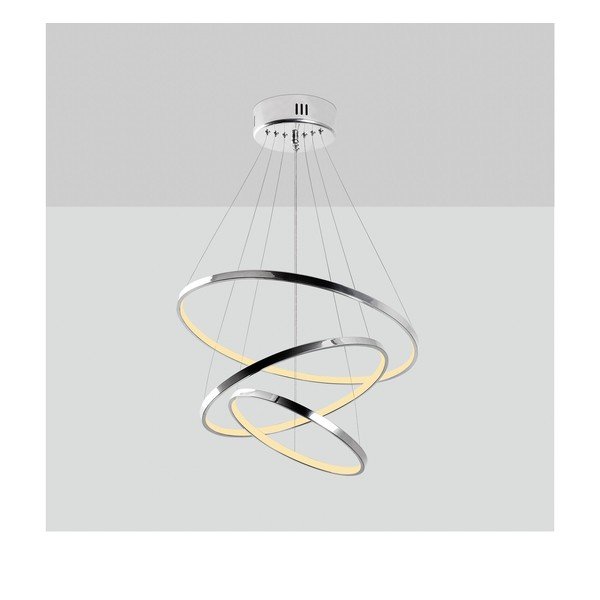 Lampa wisząca LED w kolorze srebra ø 50 cm Simit – Opviq lights-image-2