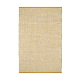 Żółty dywan z domieszką wełny 200x140 cm Bergen – Nattiot