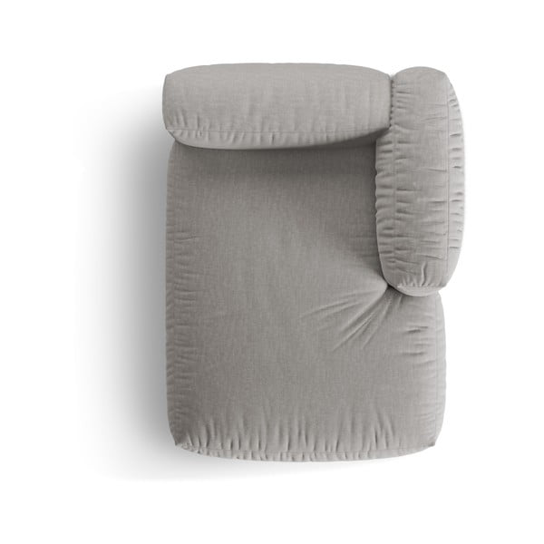 Jasnoszary moduł sofy (prawostronny) Martina – Micadoni Home-image-3