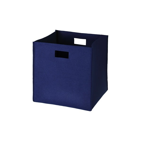 Filcowe pudełko 36x35 cm, ciemnoniebieskie