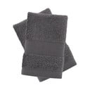 Ciemnoszare bawełniane ręczniki frotte zestaw 2 szt. 30x30 cm Anti-Bacterial – Catherine Lansfield