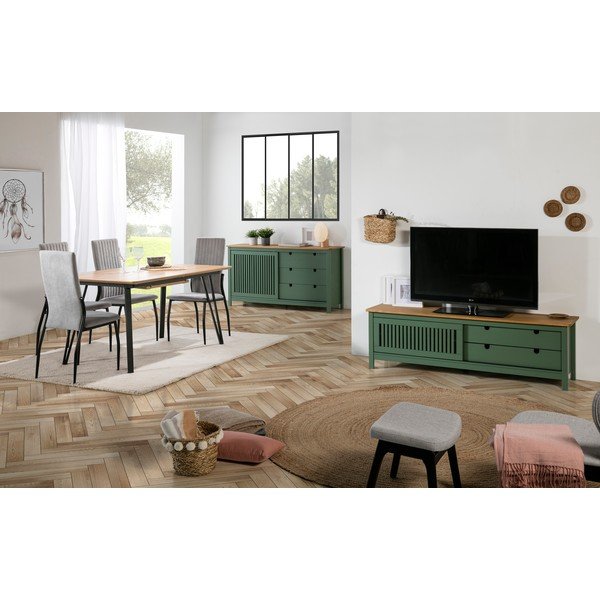 Zielona drewniana komoda Marckeric Bruna-image-1