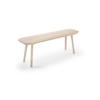 Ławka z drewna jesionowego EMKO Naïve, szer. 140 cm