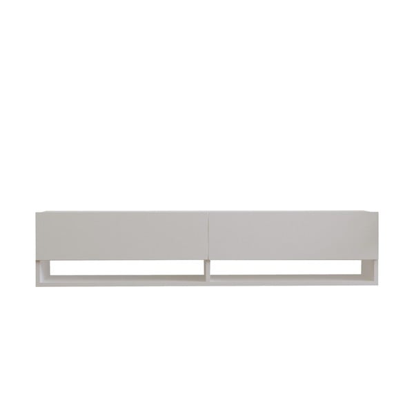 Biała szafka pod TV 141x31x30 cm Arges – Kalune Design
