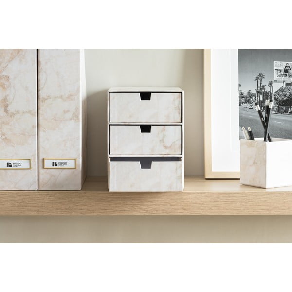 Kartonowy organizer z szufladką Ingrid Paper Laminate – Bigso-image-1