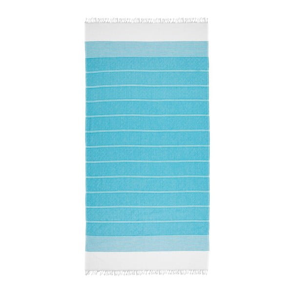 Ręcznik hammam Loincloth Line Turquoise, 80x170 cm