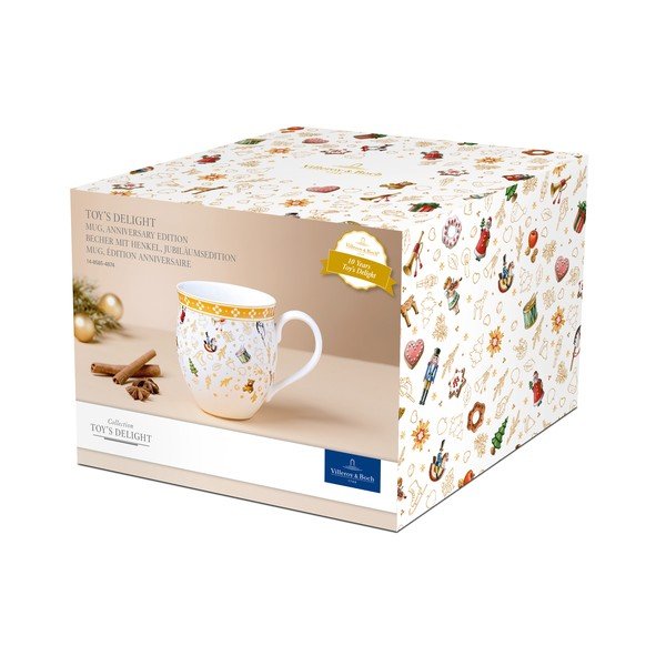 Biały porcelanowy kubek z motywem świątecznym Villeroy & Boch-image-4