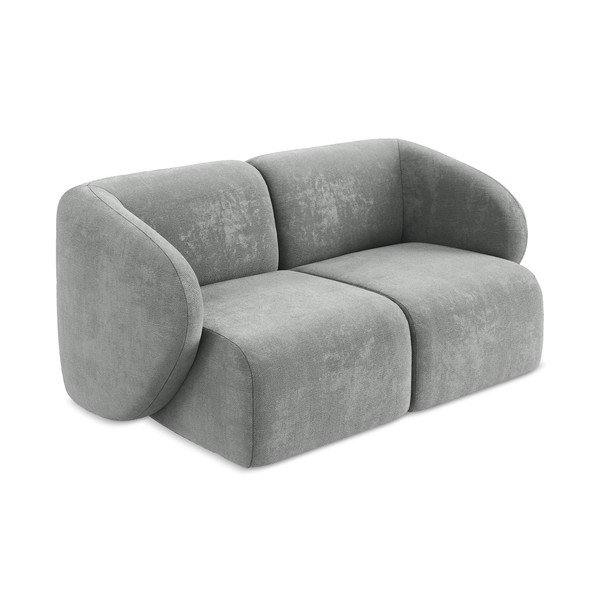 Szara sofa z tkaniny szenilowej 174 cm Lani – Makamii-image-2