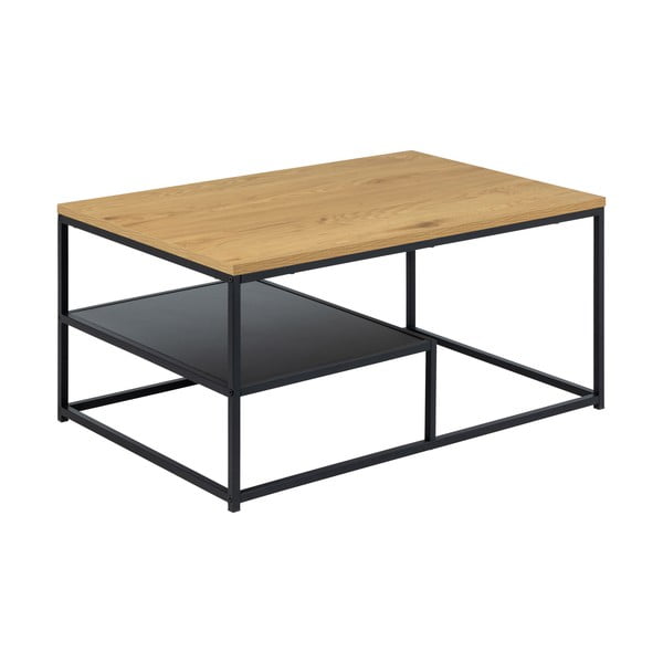 Stolik z blatem w dekorze dębu 60x90 cm Gila – Actona-image-3