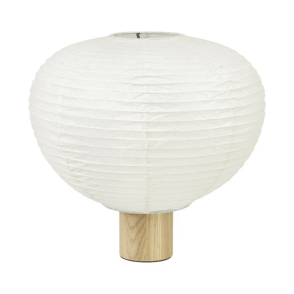 Biała lampa stołowa z papierowym kloszem (wysokość 32 cm) Kami – Blomus