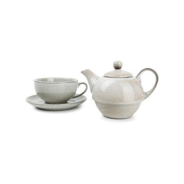 Zielony kamionkowy dzbanek do herbaty 400 ml Artisan – Salt&Pepper-image-2