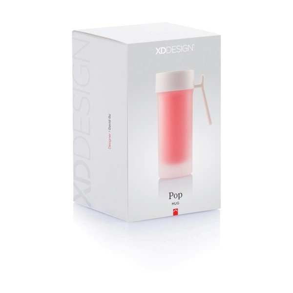 Czerwony kubek termiczny XD Design Pop, 275 ml-image-2