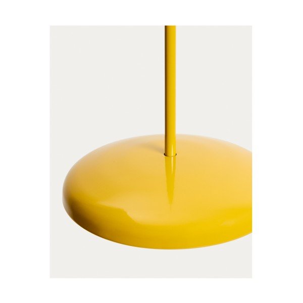 Żółta lampa wisząca LED ze ściemniaczem z metalowym kloszem ø 16 cm Porte – Kave Home-image-4
