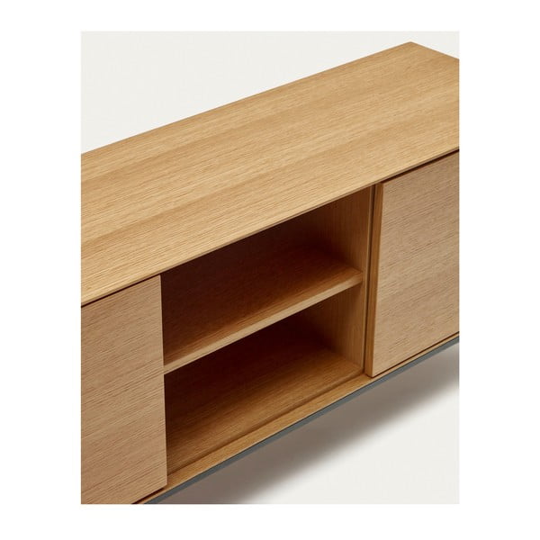 Szafka pod TV w dekorze dębu 195x55 cm Vedrana – Kave Home-image-4