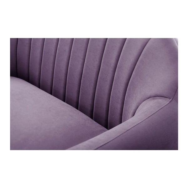 Fioletowa sofa 2-osobowa Scandi by Stella Cadente Comete Stripes-image-3