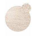 Beżowo-naturalny wełniany okrągły dywan tkany ręcznie ø 160 cm Lyon Beans – Elle Decoration