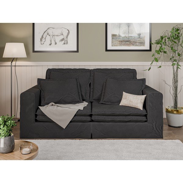 Antracytowa sofa 196 cm Nora – Ropez-image-1