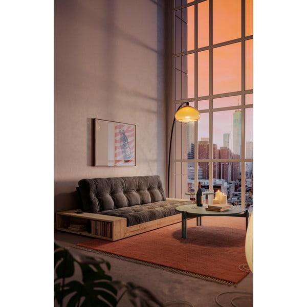 Niebieska sztruksowa rozkładana sofa 244 cm Base – Karup Design-image-1