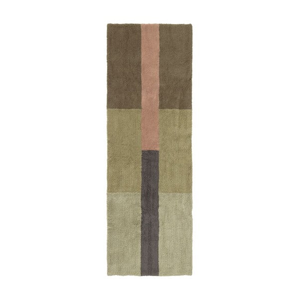 Wełniany chodnik tkany ręcznie 80x230 cm Chroma Dusty Pink – Lorena Canals