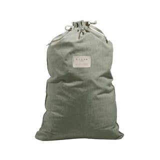 Worek na pranie z domieszką lnu Really Nice Things Bag Green Moss, wys. 75 cm
