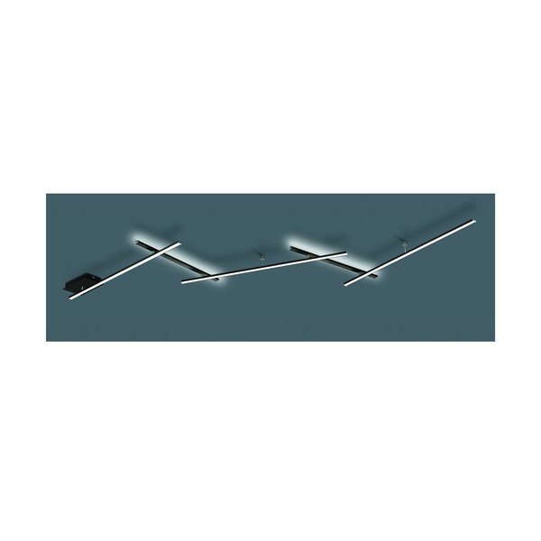 Lampa sufitowa LED ze ściemniaczem w kolorze matowej czerni 50x245 cm Indira – Trio-image-3
