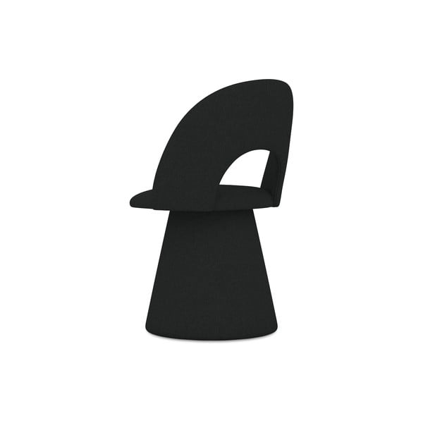 Czarny tapicerowany fotel jadalniany Kalo – Makamii-image-4