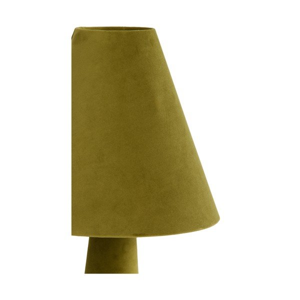 Zielona lampa stołowa z tekstylnym kloszem (wysokość 61 cm) Devia – Light & Living-image-3