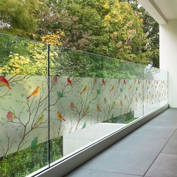 Naklejka na okno 200x40 cm Birds in the Forest – Ambiance