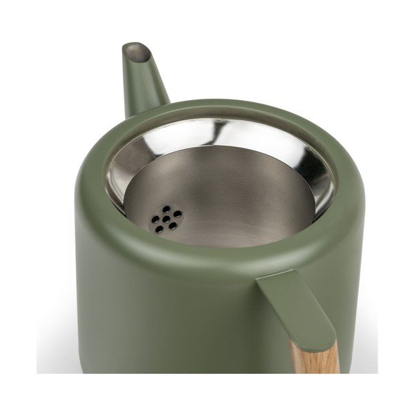 Zielony dzbanek do herbaty ze stali nierdzewnej 1,1 l Duet Boston – Bredemeijer-image-2