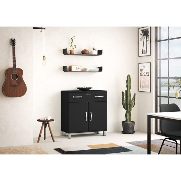 Czarna półka Tenzo Flower-image-2