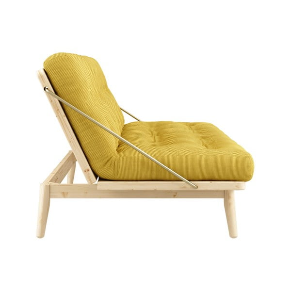 Sofa rozkładana ze sztruksową tapicerką Karup Design Folk Raw/Honey-image-4