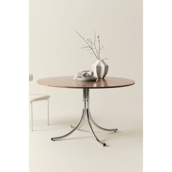 Metalowy okrągły stół ø 130 cm Chipley – Jotex-image-1