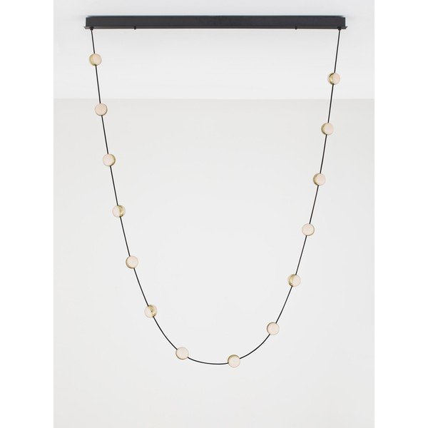 Aluminiowa lampa wisząca LED ze ściemniaczem w kolorze matowej czerni z kloszem ze szkła akrylowego Alcinoe – Nova Luce-image-4