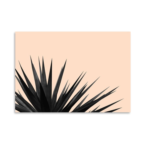 Plakat Americanflat Black Palms On Pink, 30x42 cm