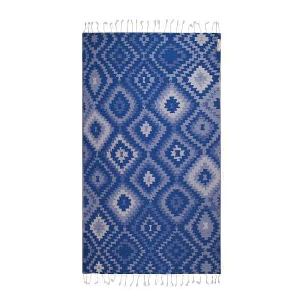 Ręcznik hammam Vive Blue, 95x180 cm