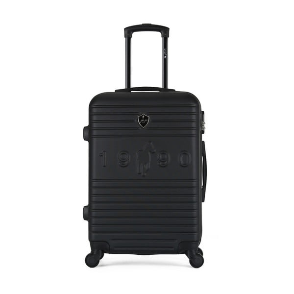 Czarna walizka na kółkach GENTLEMAN FARMER Valise Grand Cadenas Integre, 35x55 cm