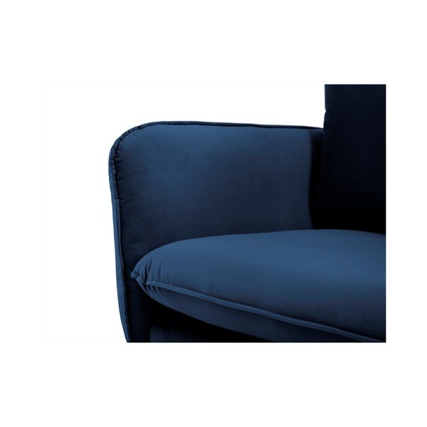 Niebieska aksamitna sofa Cosmopolitan Design Vienna, 230 cm-image-4