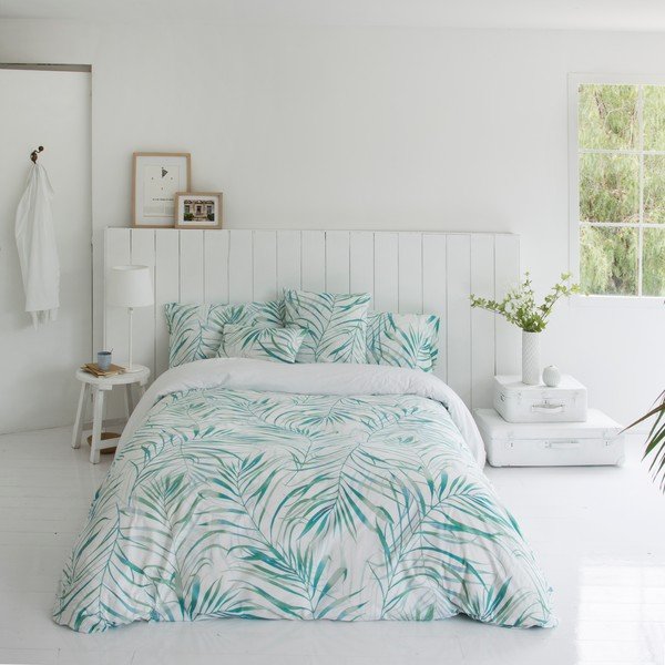 Zestaw 2 bawełnianych poszewek na poduszki Marghett Baker Aqua, 50x75 cm-image-3